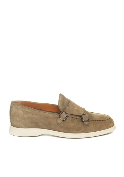 Sand suede double buckle loafer JEROLD WILTON | 1347LIGHT-ANTILOPE